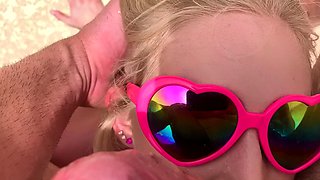 Emma Gets a Poolside Face Fuck