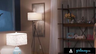 Girlsway - Avery Black & Destiny Mira come home nasty & determine to lose their virginities with dildos