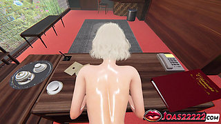 Rule34 Sohi Blonde Stockings 3D Hentai - Anal Cowgirl, POV Missionary, Desk Doggystyle Creampie