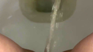 Peeing in My Toilet with a Close up View of My Pussy and Stream!!