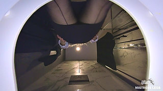Human Toilet - Golden Shower Lite - Strict Lady Boss Pisses Directly on Your Face in Office Toilet POV