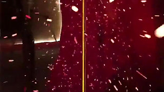 Pankhuri Kunal Shooting in Red Hotel Room