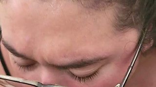 Voluptuous beauty's raw passion ignites in a vintage intimate cleaning