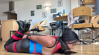 Courtney Caught in a Bondage Web 4K + Bts