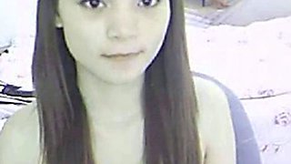 Tiny Asian Amateur with Pink Nipples on Webcam