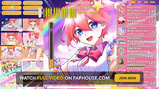 Magical Girl Clicker Hentai Game Creampie and Squirting Gangbang for a Cute Idol Cosplay!