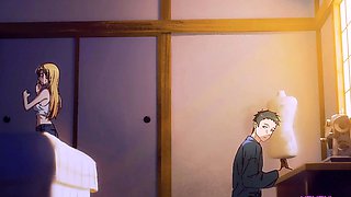 Marin Kitagawa surrenders slow in Gojou's strong arms