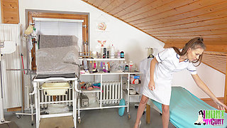 Hot Nurse Nela Decker Gapes and Masturbates Her Pussy Until She Squirts