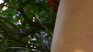 Dangling From the Tree, Slave Mila Is Tied and Exposed with a Vibrator Locked to Her Clit, Begging No One Walks
