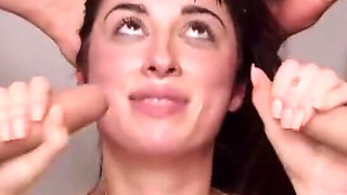 Audrey Reid Asks Us to Cum in Her Eyes!!! Total Domination and Drilled Holes