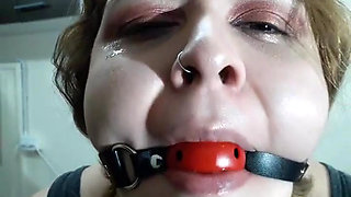 Ball Gagged and Drooling!