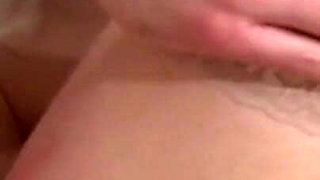 Sexy young brunette takes long hard cock