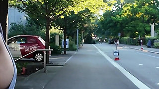 Exhibitionist Japanese Girl Flashes and Masturbates in Public