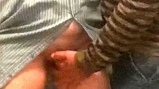 Random Old Stranger  Fingering Slut Girl In Public
