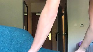 Curly Blonde Teen Records Solo Dildo Masturbation More at