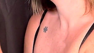 Gloryhole Blowjob and Handjob. Cum on Tits