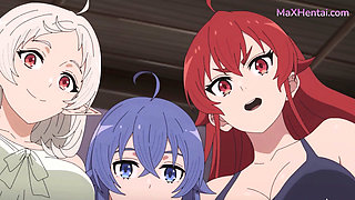 Loud Lesbian Threesome with Stepsis and her best Friend (Roxy,Sylphie,Eris) Anime Hentai