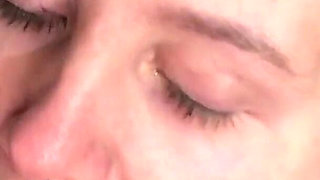 A Sexy Beauty MILF Gives a Deep Blowjob for Breakfast in the Kitchen One Morning - POV Homemade - Lovessie