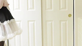 My Stepbrother Found Out I Was Working as a Topless Maid