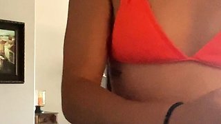 Amateur tiny asian college teen