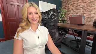 Office Creampie! Naughty Secretary Erin Moore Gets Filled by Danny D's Huge Cock