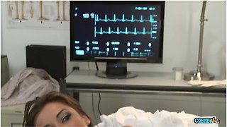 Black Patient Gets His Dick Sucked By A Doctor Before Drilling Her