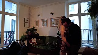 Party teen blowjob cumshot