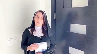 Hot Devoted Nun With Rounded Huge Ass Will Do Anything To