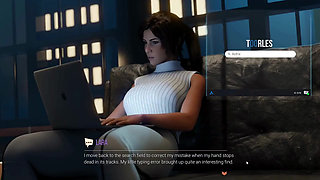 Croft Adventures Hentai Game Parody Ep.8 Librarian Caught Doing BDSM Slave Online!