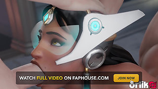 Symmetra Likes Big Dick in Her Ass - 3D Overwatch Anal Animation