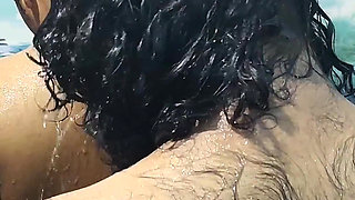 Hot Couple Bath Romance in Bathroom