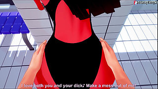 Meru the succubus Bikini POV sex