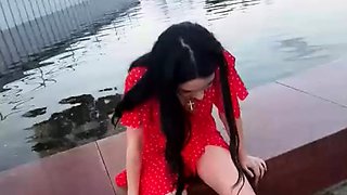 A kinky picked up euro amateur outdoor upskirt in hd