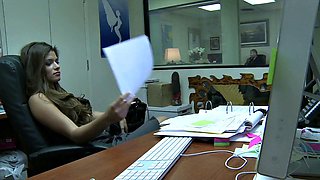 Madelyn Marie as Slutty Secretary Takes Bosss Creampie