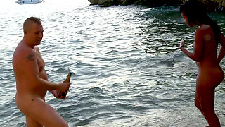 Ebony Babe Gets Fucked and Covered with Whipped Cream