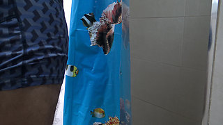 Arab Bitch Tells Him to Wash His Dirty Cock Before Fucking