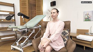 Raisa Kereszt Undresses for an Unusual Medical-Style Casting