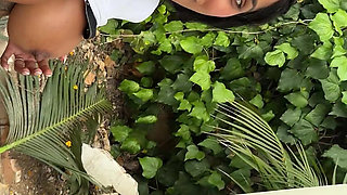 Rossa Vaxx Fucks Her Stepbrother in the Garden in Full View of Everyone-
