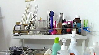 Gyno examination of blonde mature woman