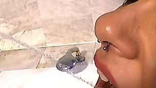 Ggg - Piss Slut Swallows Multiple Loads in the Bathtub