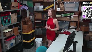 Busty towheaded stepmom penalizes her adorable teen