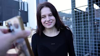 GERMAN SCOUT - Small Redhead Teen Peach Delina Pick Up