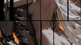 Sensual Love Between a Woman and a Robot in the Depths of Space