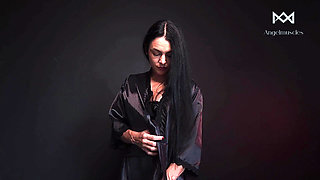 Silk Robe Tease: Just Enough to Make You Want More