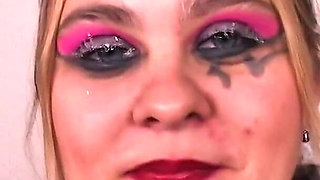 Horny Blonde Goth Nikky Knight