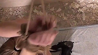 Ally Getting Tied up Mouth-stuffed Tit-grabbed