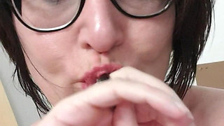 Coupled with Huge Anal Dildo