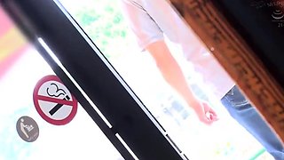 Japanese teen oil fingering her tight pussy