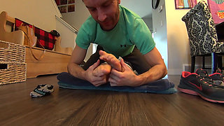 Hot Personal Trainer Tied & Mercilessly Tickled On Her Sweaty Armpits, Tummy, Hard Nipples & Bare Soles NON-STOP!