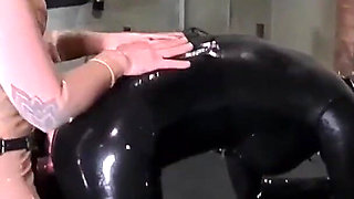 Fucking her gimp in the bunker